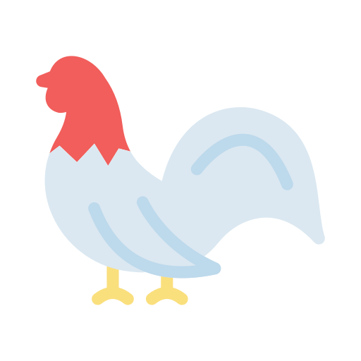 Rooster Generic color fill icon