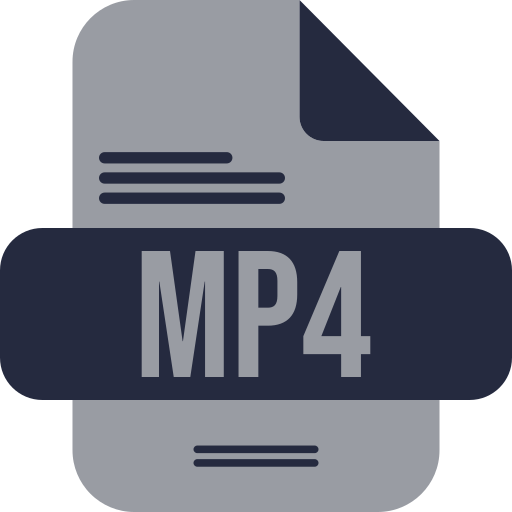 mp4 Generic color fill ikona