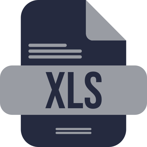 Xls Generic color fill icon