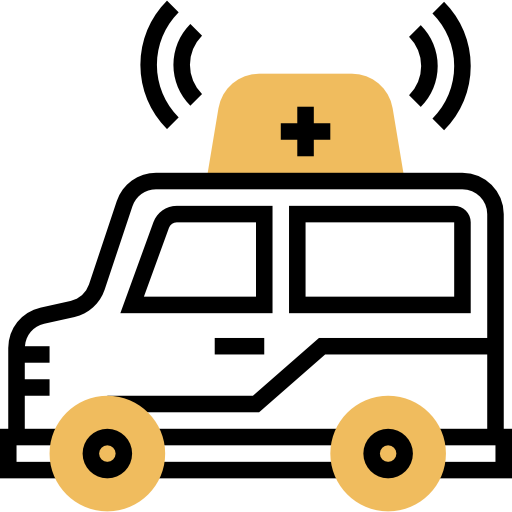Ambulance Meticulous Yellow shadow icon