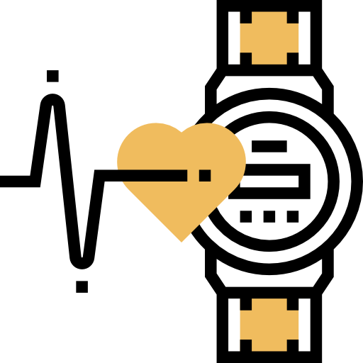 Heart rate Meticulous Yellow shadow icon