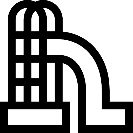 滑り台 Basic Straight Lineal icon