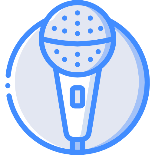 mikrofon Basic Miscellany Blue icon