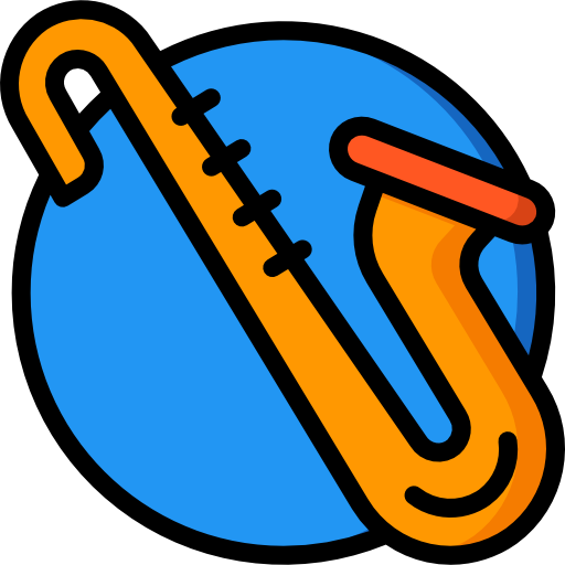 Saxophone Basic Miscellany Lineal Color icon