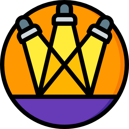scheinwerfer Basic Miscellany Lineal Color icon