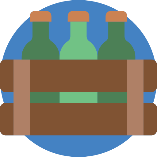 Bottles Basic Miscellany Flat icon
