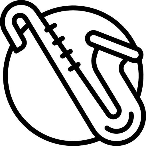 saksofon Basic Miscellany Lineal ikona