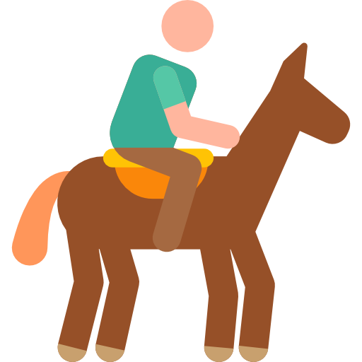 pferde-reiten Pictograms Colour icon