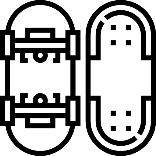 스케이트 보드 Meticulous Line icon