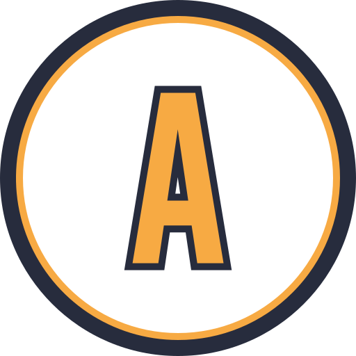 Letter A Generic color lineal-color icon