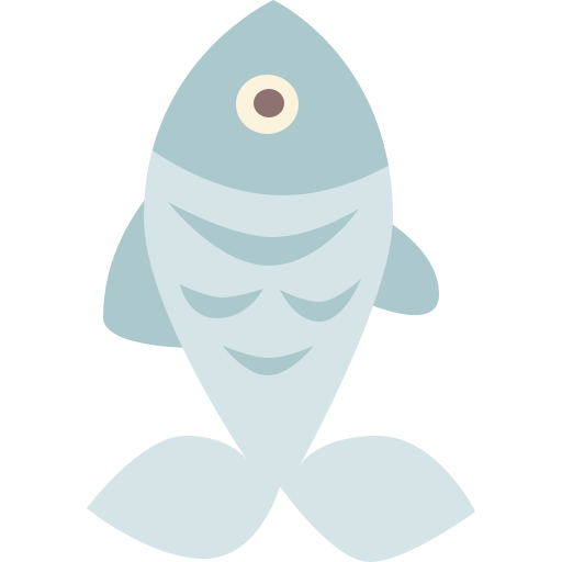 魚 Cartoon Flat icon