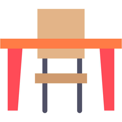 Desk Chair Generic color fill icon