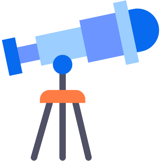 telescopio Generic color fill icona