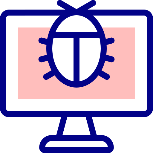 바이러스 Detailed Mixed Lineal color icon