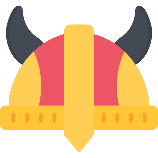 バイキングのヘルメット Generic color fill icon