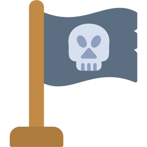 bandeira pirata Generic color fill Ícone