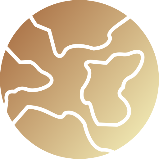 Planet Earth Generic gradient fill icon