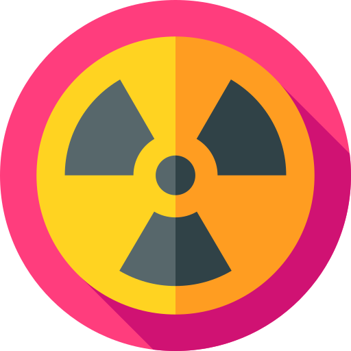 radioaktywny Flat Circular Flat ikona
