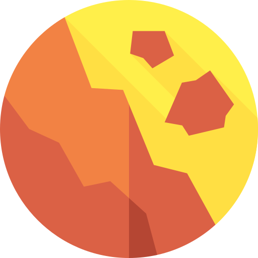 Landslide Flat Circular Flat icon