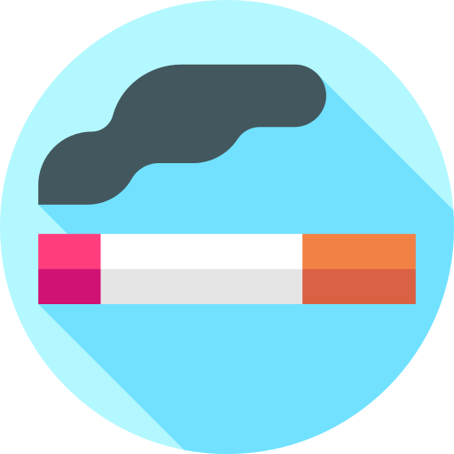 Smoking area Flat Circular Flat icon