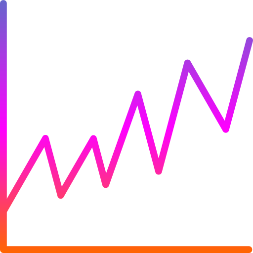wykres częstotliwości Generic gradient outline ikona
