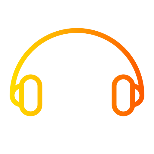 audio Generic gradient outline icon