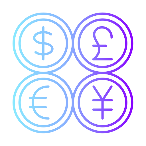 wymiana walut Generic gradient outline ikona