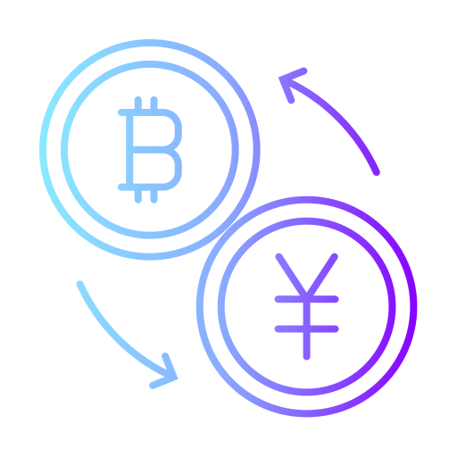 bitcoin Generic gradient outline icon
