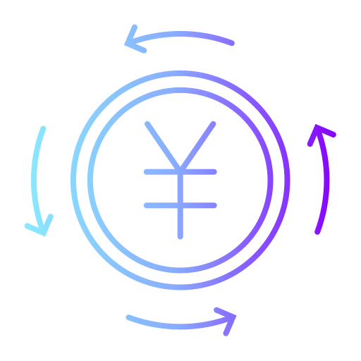 yen Generic gradient outline icon