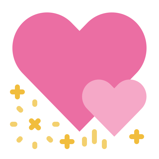 Hearts Generic color fill icon