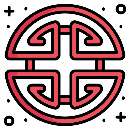símbolo chino Generic color lineal-color icono