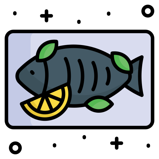Steamed fish Generic color lineal-color icon