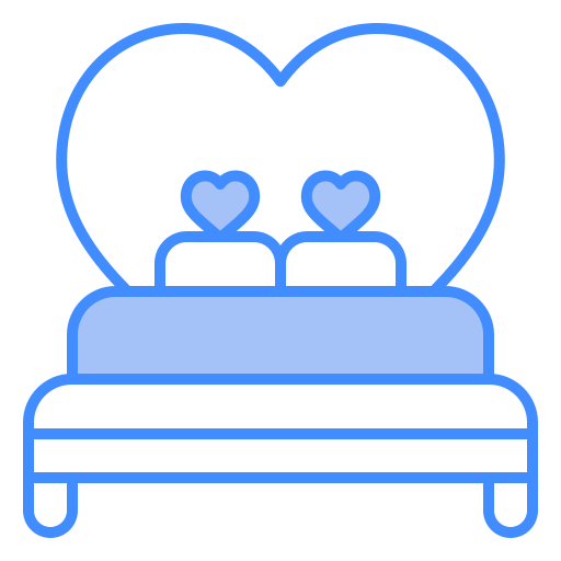 cama de casal Generic color lineal-color Ícone