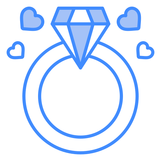ダイアモンドの指輪 Generic color lineal-color icon