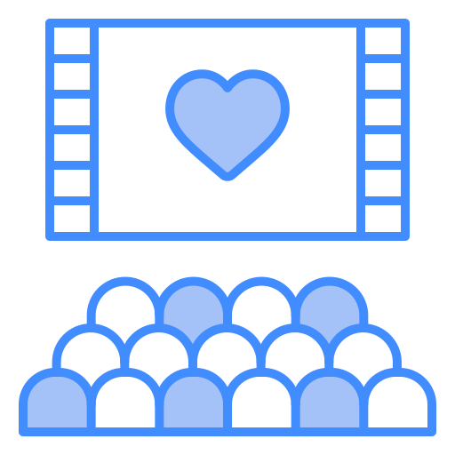 schermo cinematografico Generic color lineal-color icona