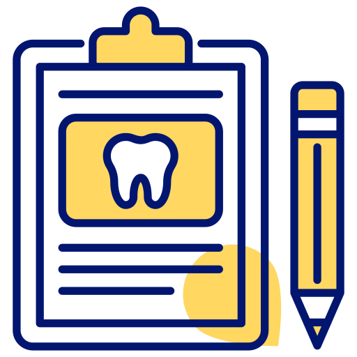 raport dentystyczny Generic color lineal-color ikona