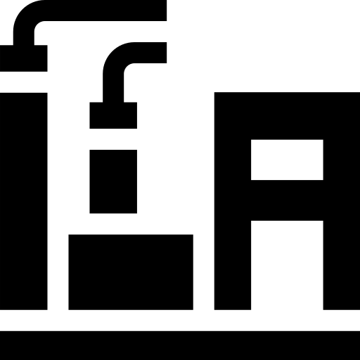 planta química Basic Straight Filled icono