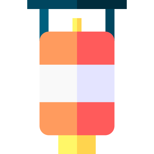 botella con gas Basic Straight Flat icono