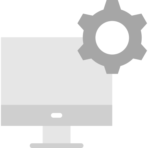 configuración de la computadora Generic color fill icono