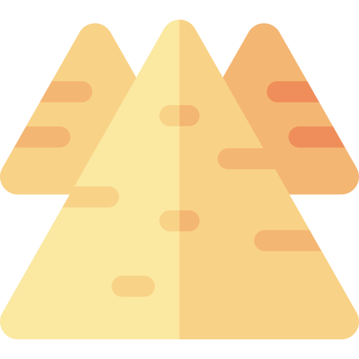 Pyramids Basic Rounded Flat icon