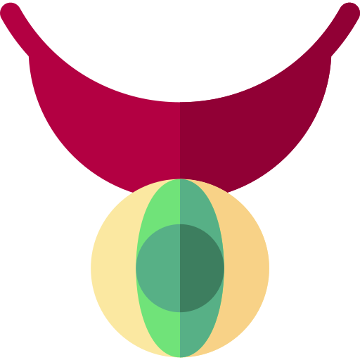halskette Basic Rounded Flat icon
