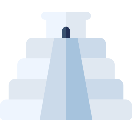 Mayan temple Basic Rounded Flat icon