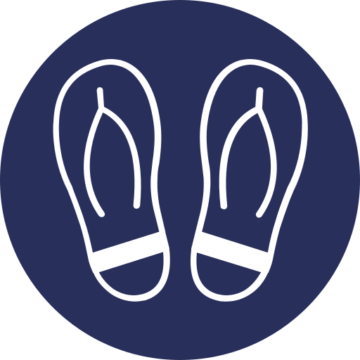 flip flops Generic color fill icon