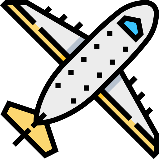 Plane Meticulous Lineal Color icon