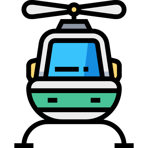 ヘリコプター Meticulous Lineal Color icon