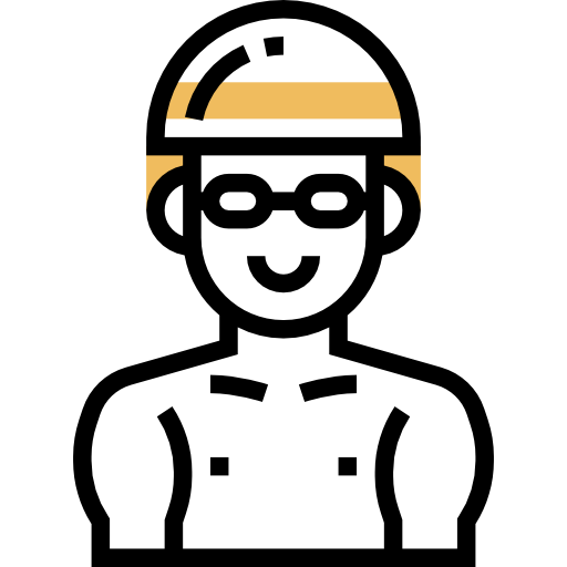 nadador Meticulous Yellow shadow icono