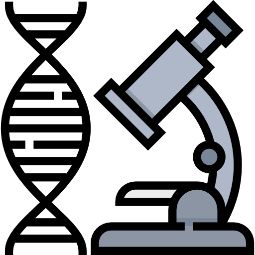 mikroskop Meticulous Lineal Color ikona