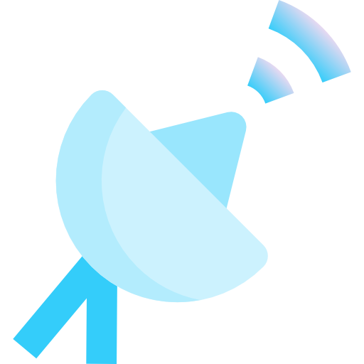 Satellite dish Fatima Blue icon