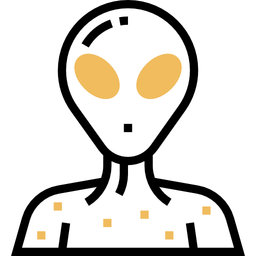 외계인 Meticulous Yellow shadow icon