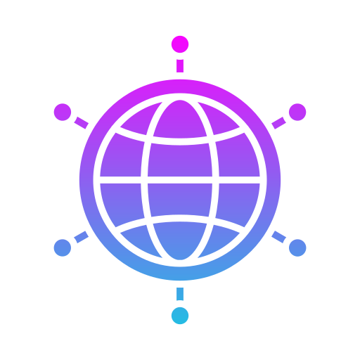 réseau mondial Generic gradient fill Icône